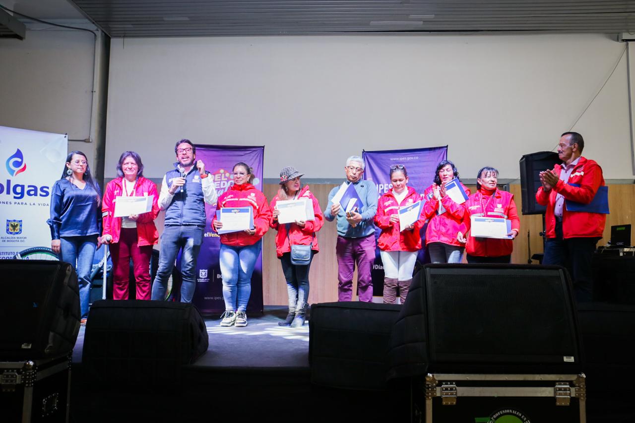 celebración del día del vendedor informal en Bogotá